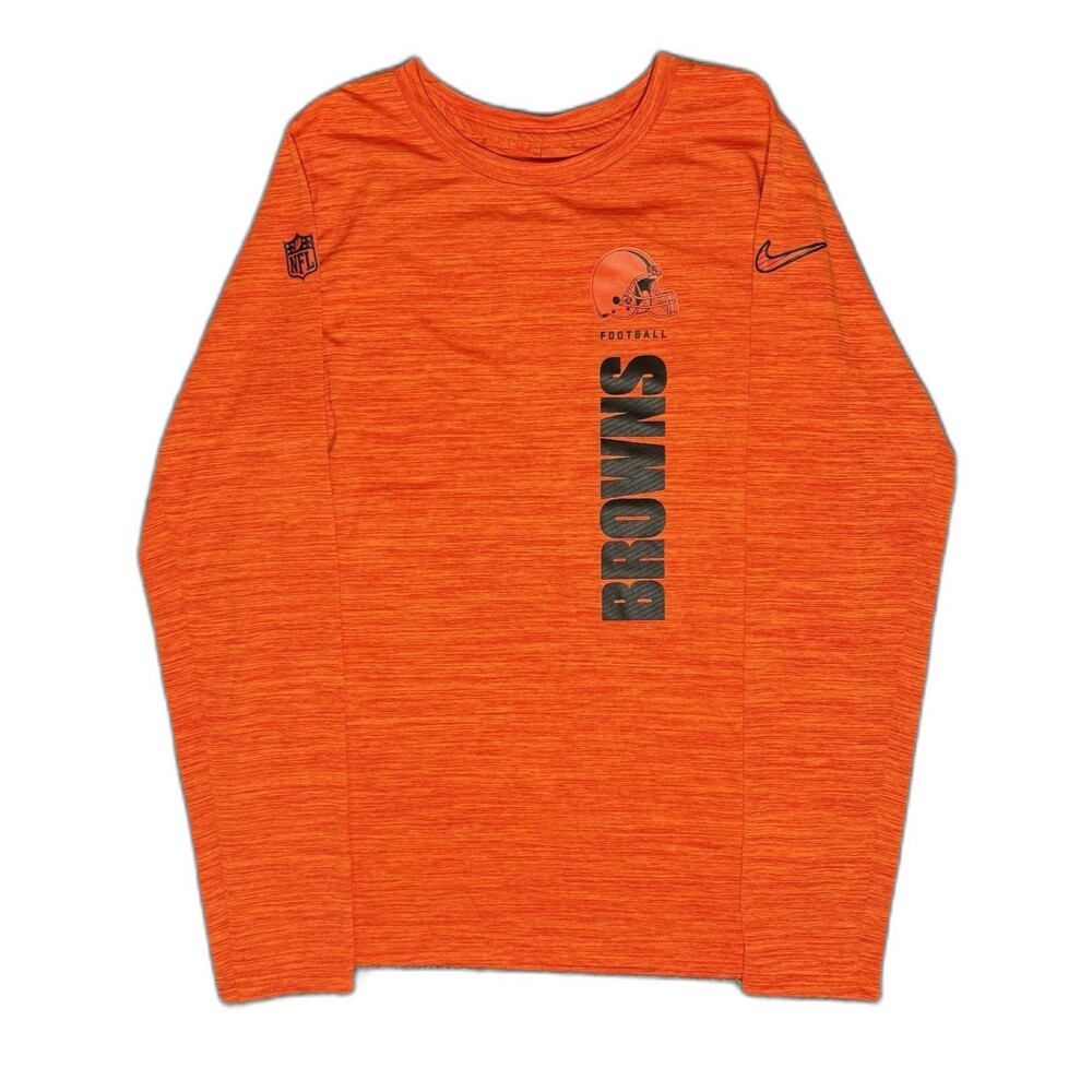 Cleveland Browns Long Sleeve Shirt Nike Dri-Fit Youth Size Large 14/16 Brand New